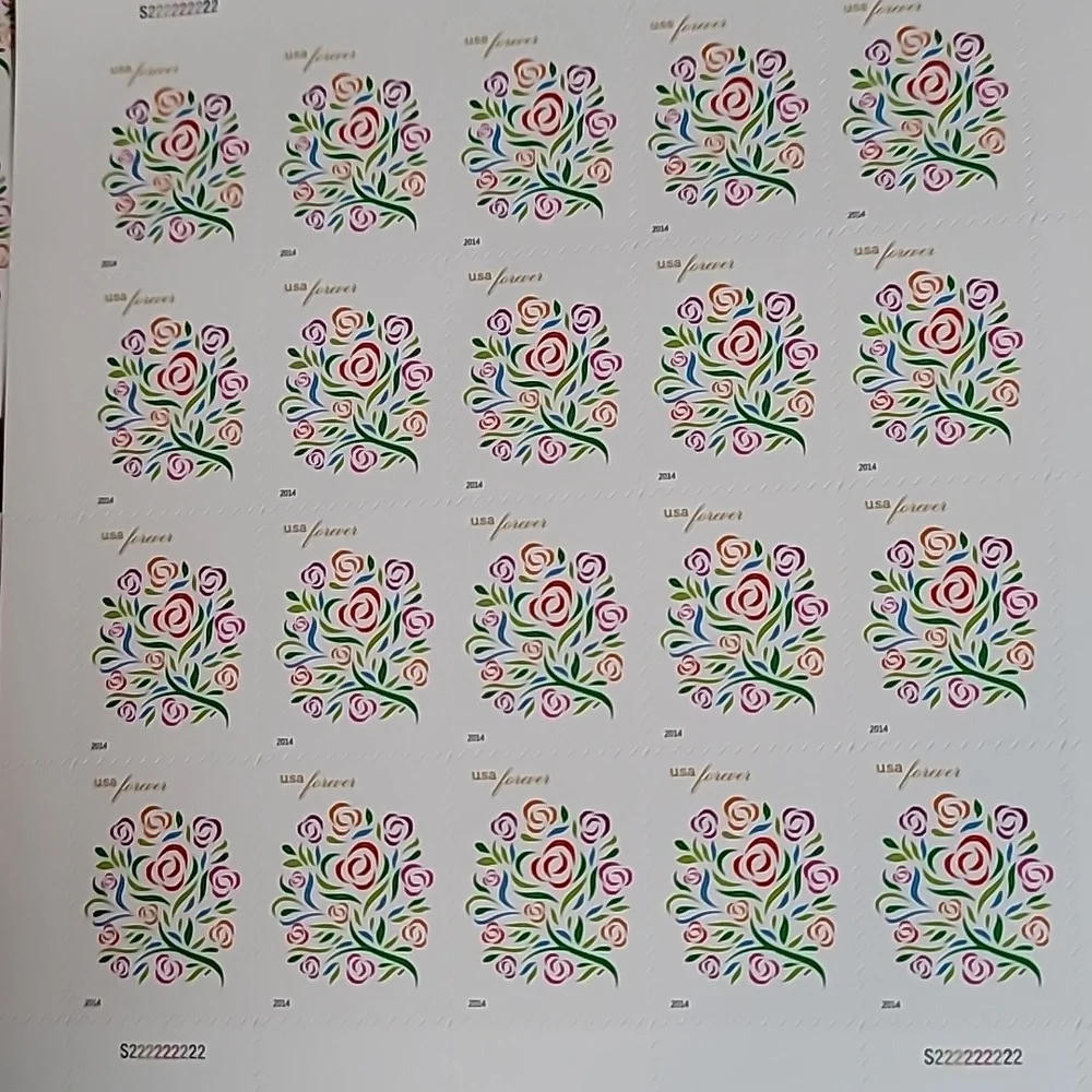 100 Where Dreams Blossom Wedding Forever 2015 Postage Stamps‎ USPS Invitations